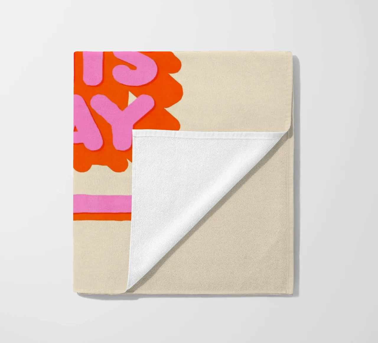 Retro "Dance Floor This Way" Typography Art Print telo mare da showmemars