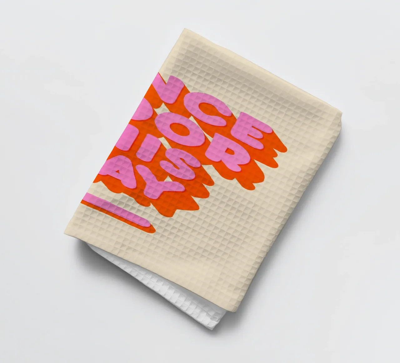 Retro "Dance Floor This Way" Typography Art Print canovaccio da cucina da showmemars