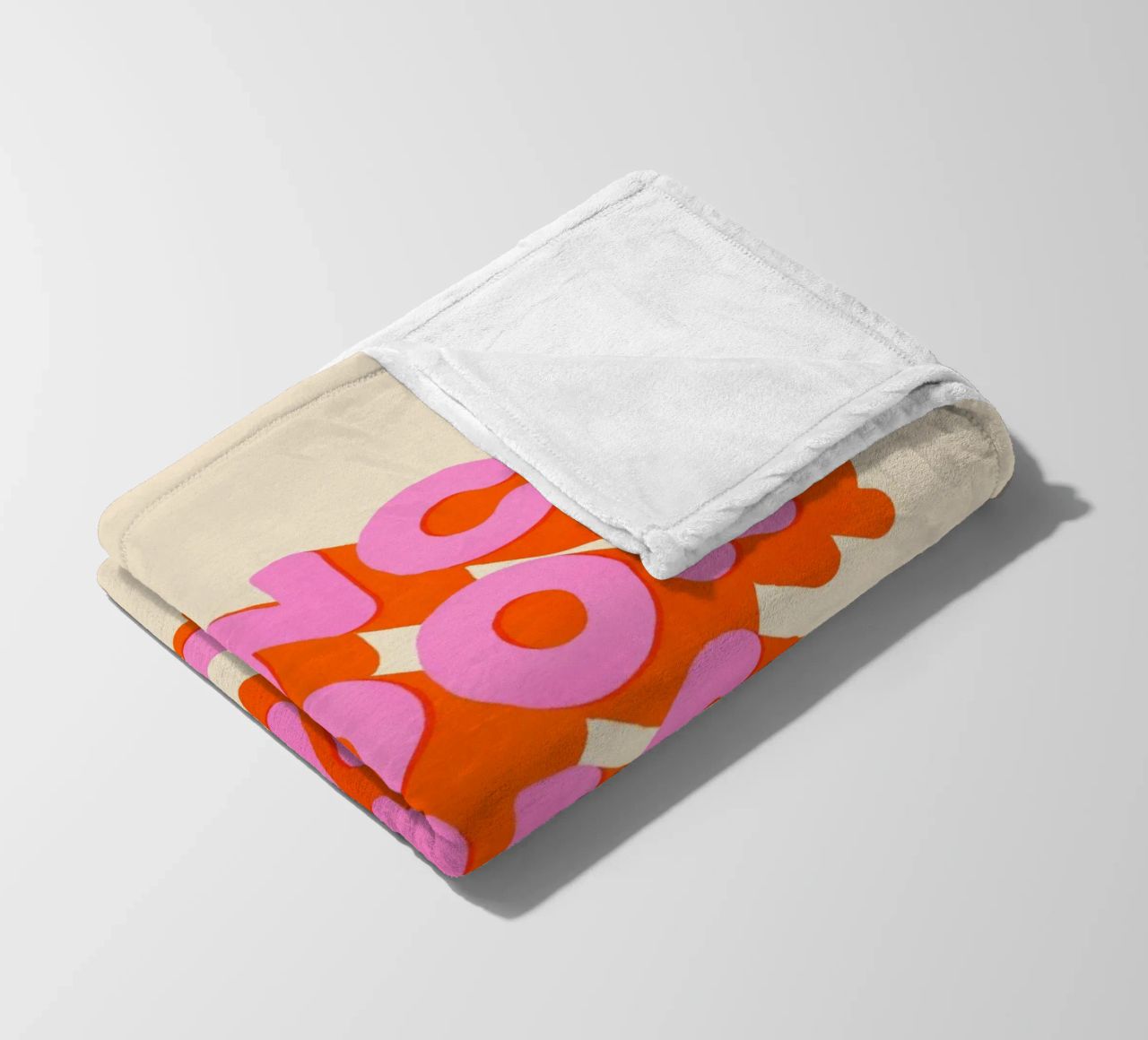 Retro "Dance Floor This Way" Typography Art Print coperta in pile da showmemars