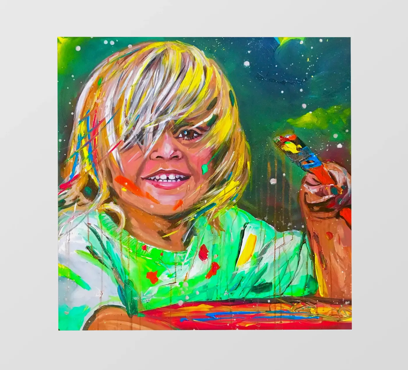 Be creative! fotobehang van Happy 😃 Art 🎨 by Christine Schnoell