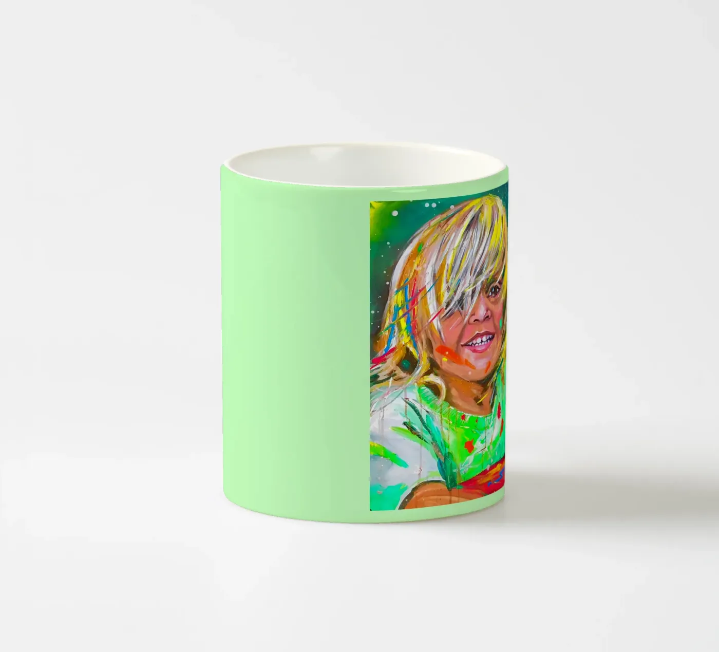 Be creative! ceramic mug by Happy 😃 Art 🎨 by Christine Schnoell