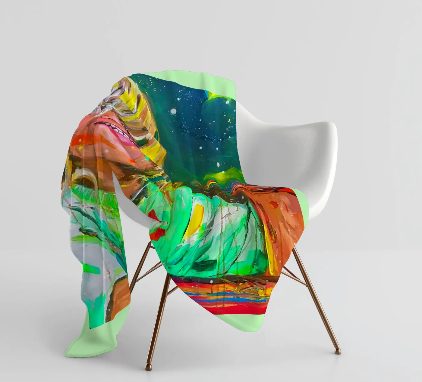 Be creative! fleece blanket by Happy 😃 Art 🎨 by Christine Schnoell