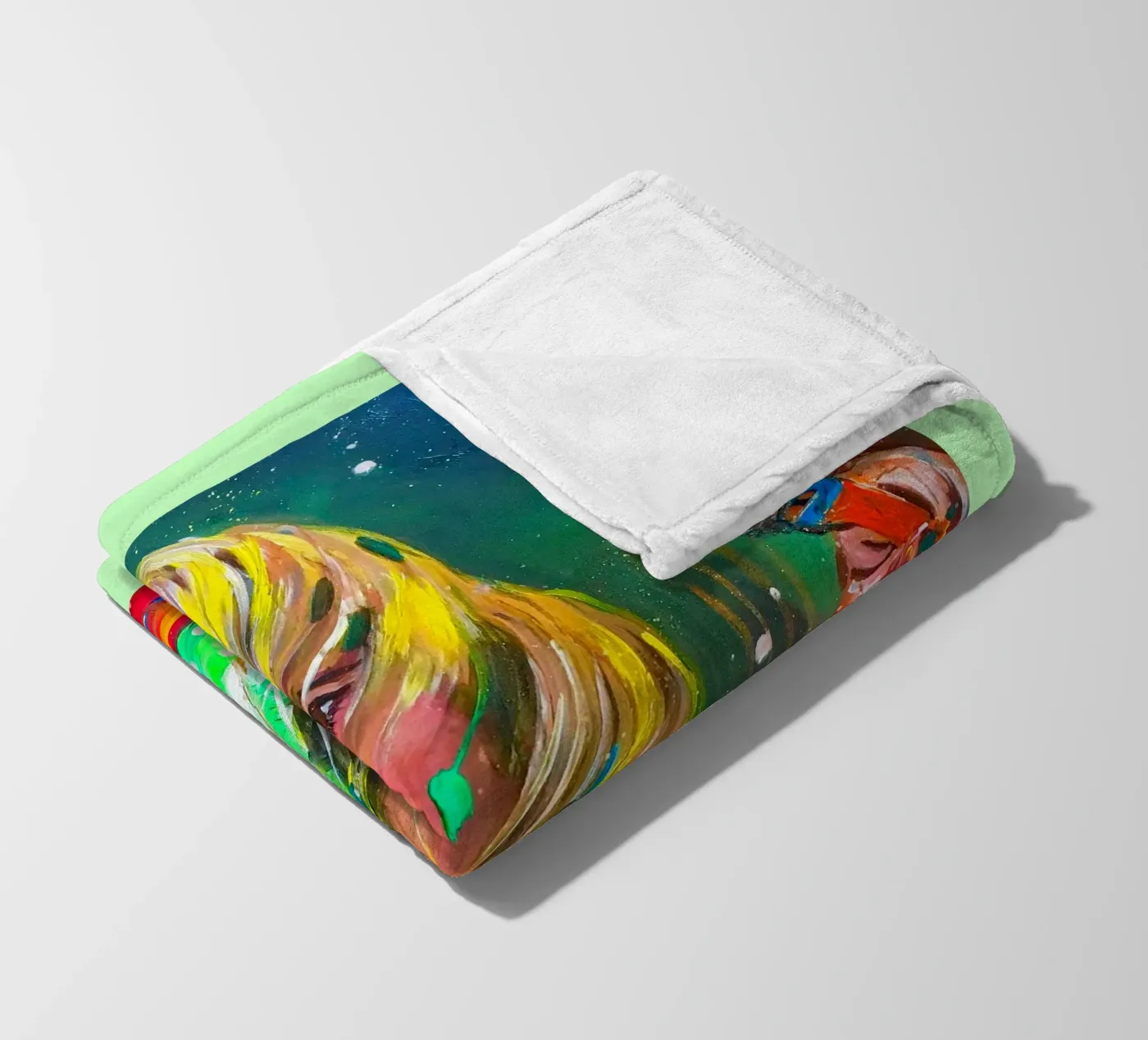 Be creative! fleece blanket by Happy 😃 Art 🎨 by Christine Schnoell