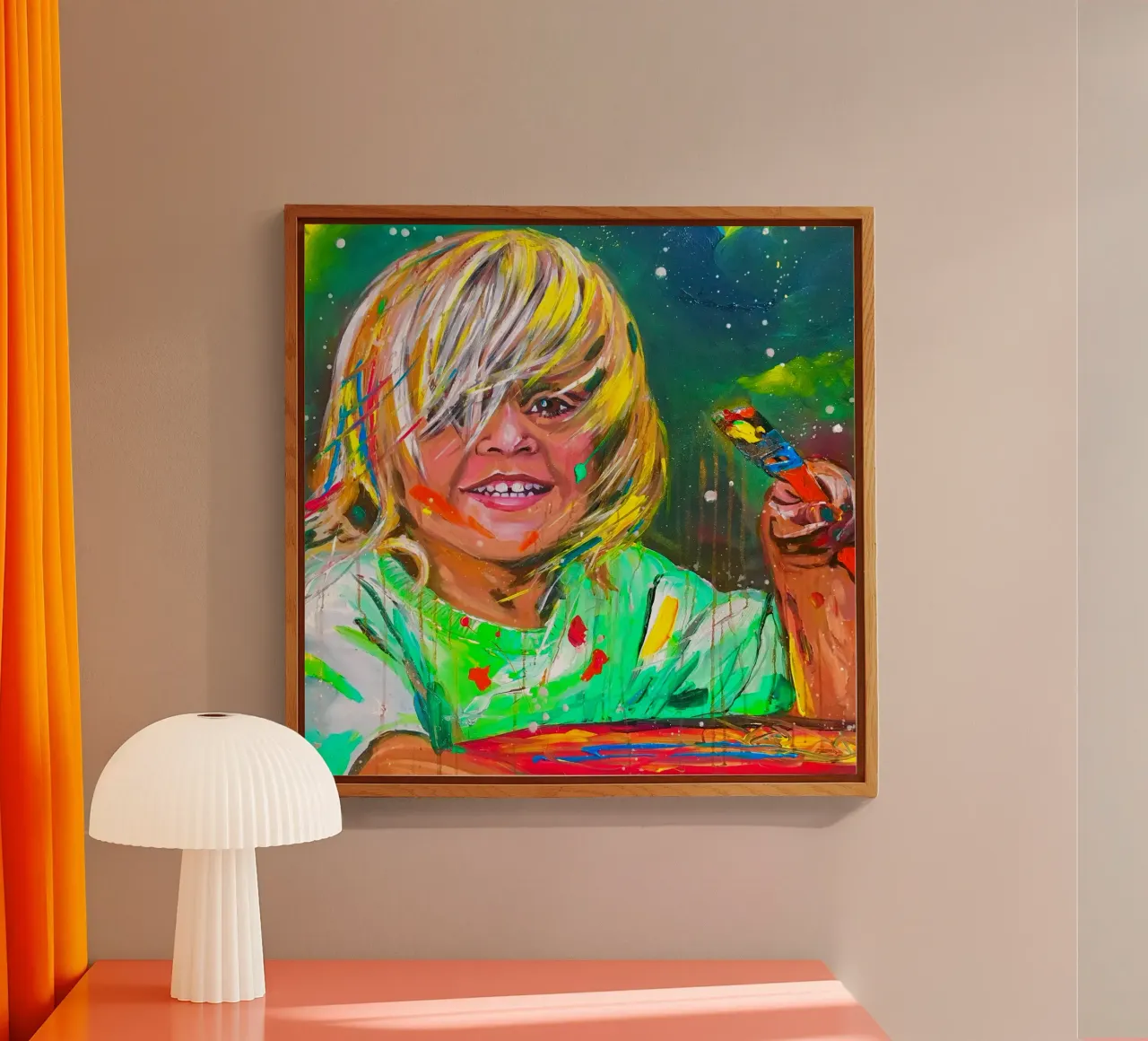 Be creative! acrylic glass by Happy 😃 Art 🎨 by Christine Schnoell