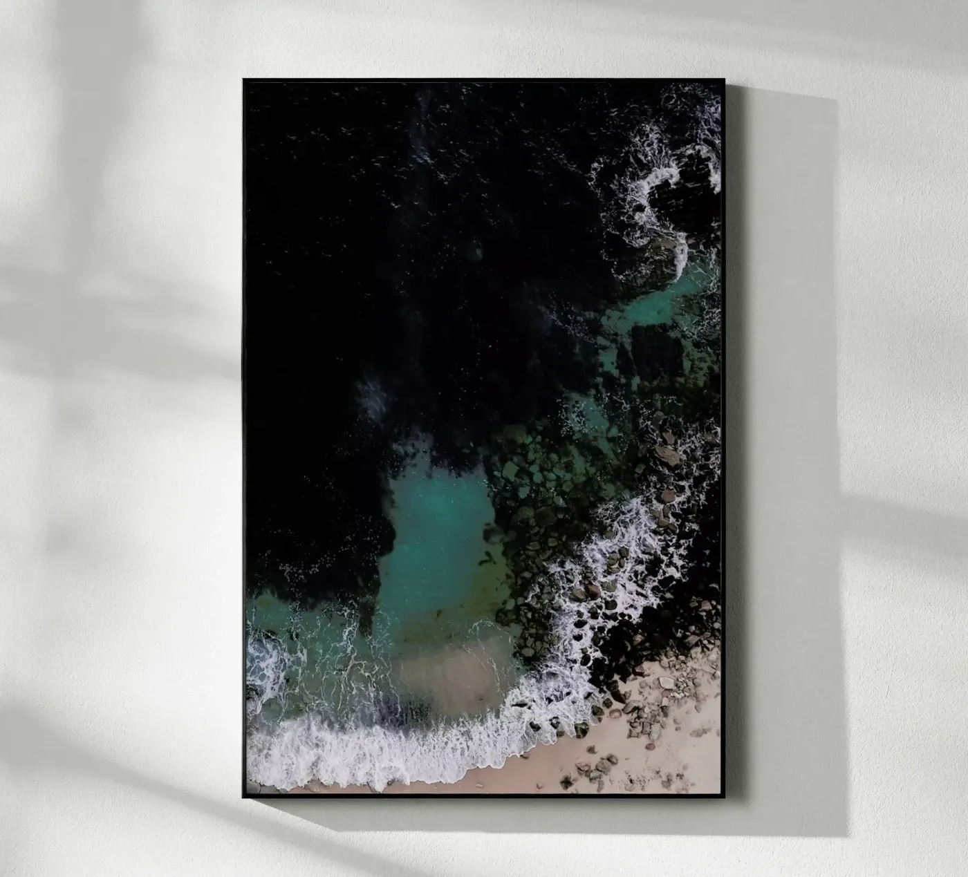 Ocean Blues acryl van Ingrid Beddoes