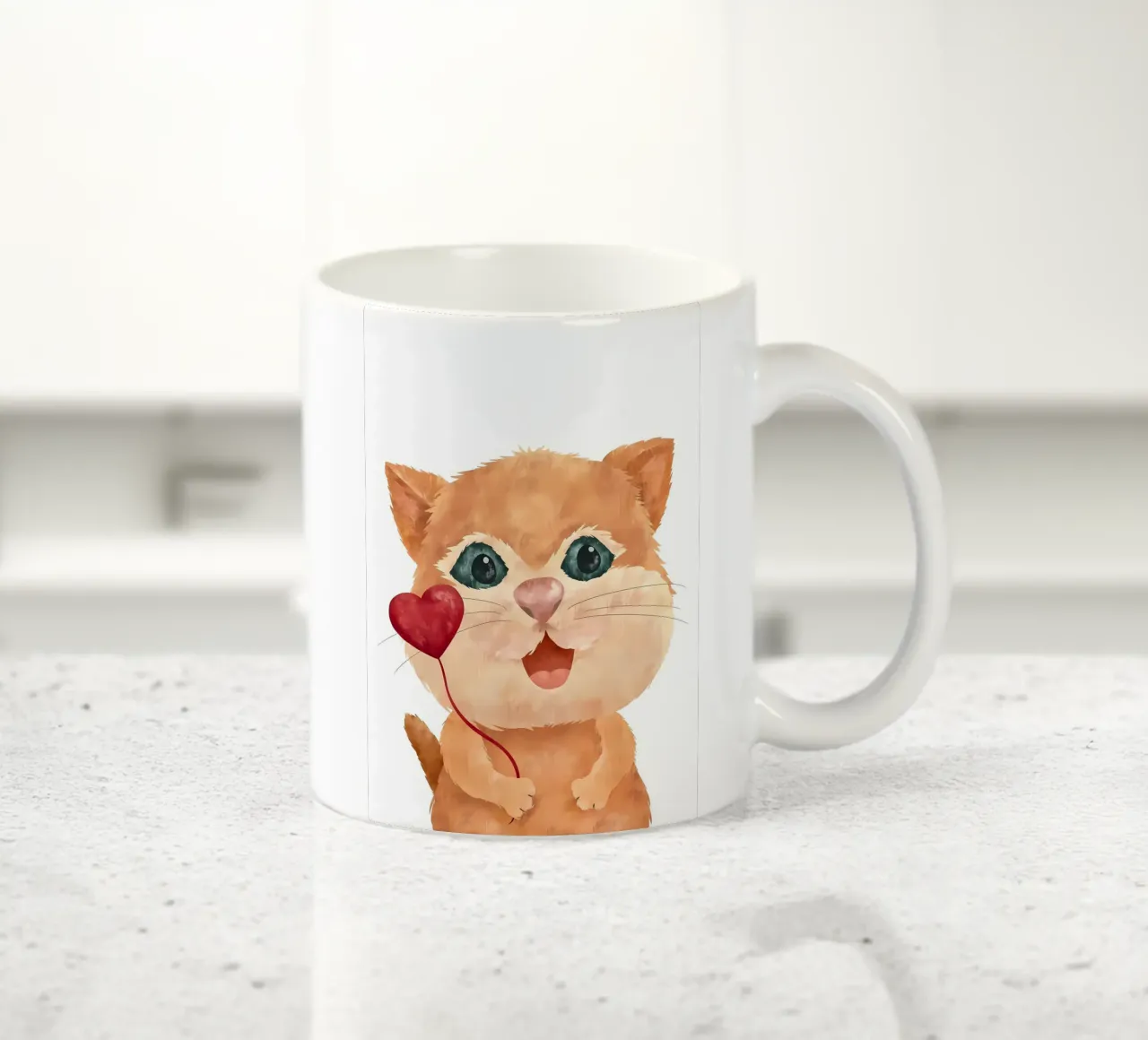 Amore per i gattini tazza in ceramica da Monique A Hooper