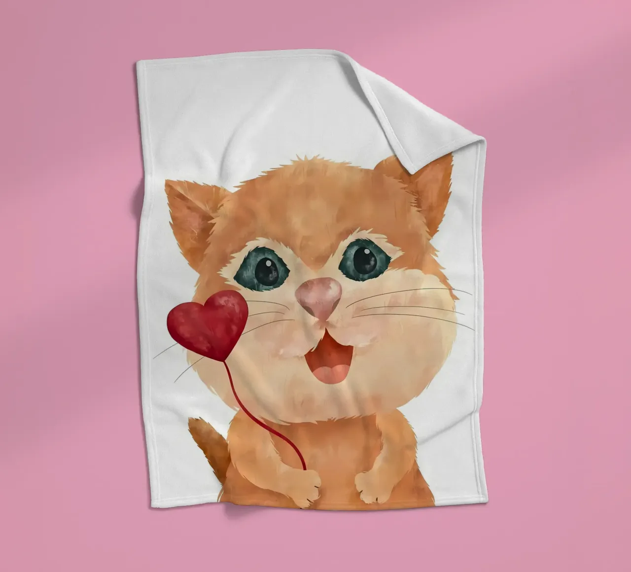 Amore per i gattini coperta in pile da Monique A Hooper