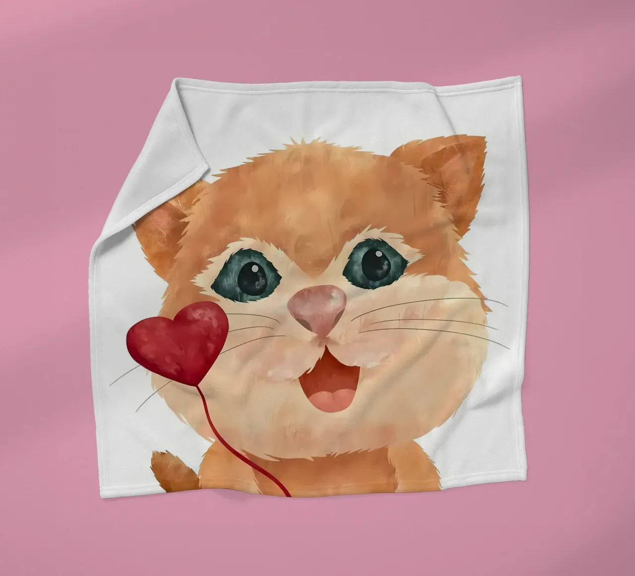 Amore per i gattini coperta in pile da Monique A Hooper
