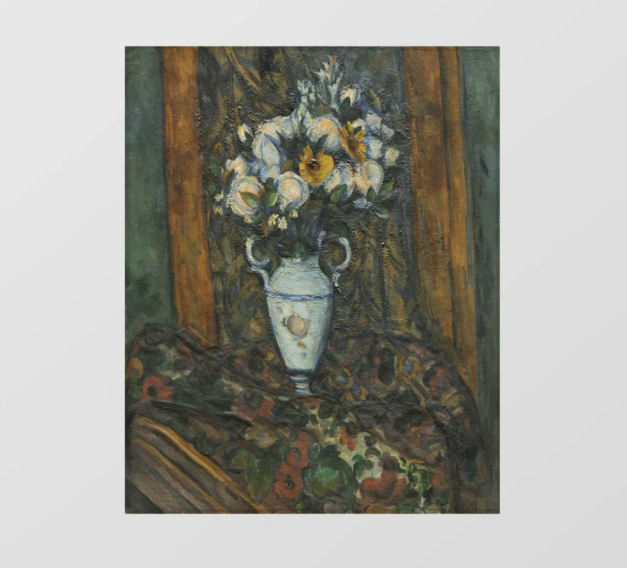 Paul Cézanne, Vaso di fiori pellicola backlit da William Store