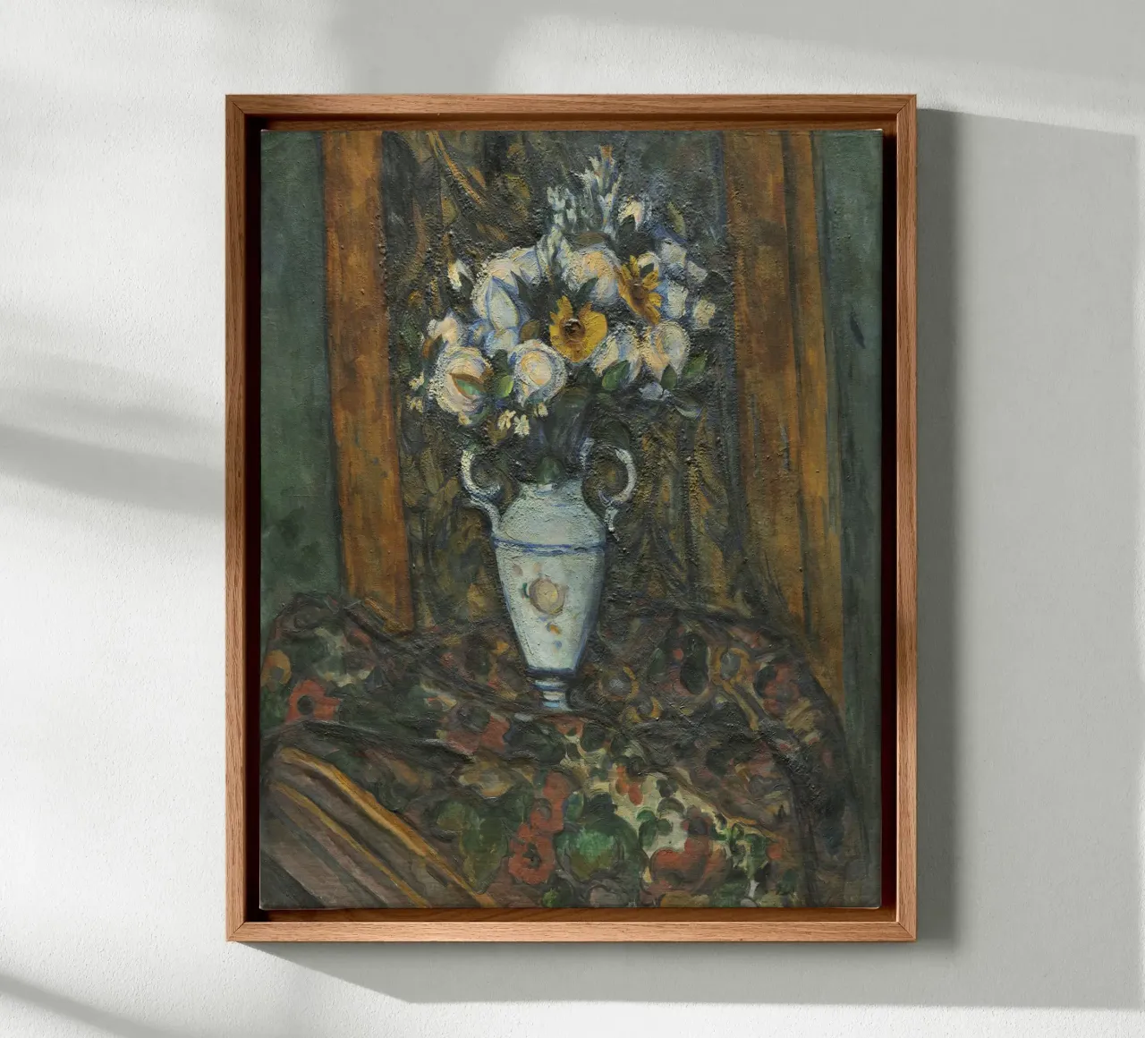 Paul Cézanne, Vaso di fiori tela con Cornice a cassetta da William Store