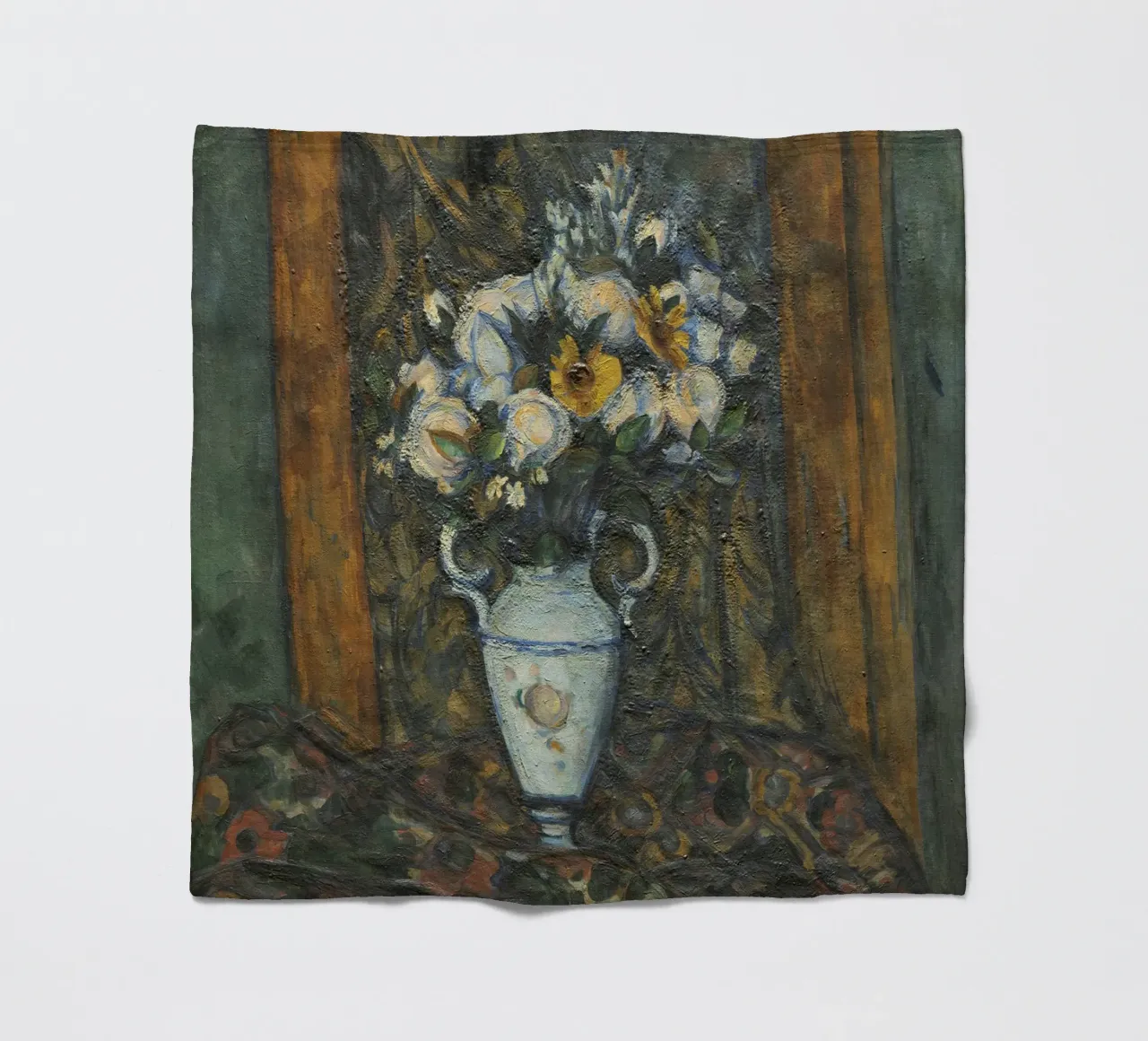 Paul Cézanne, Vaso di fiori coperta in pile da William Store