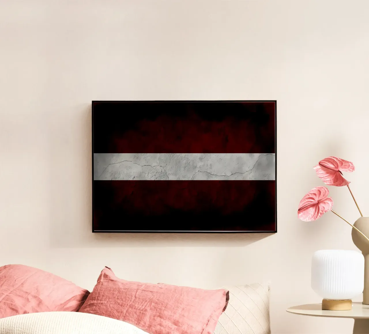 Bandera de Letonia metacrilato de Joshua A Holmes