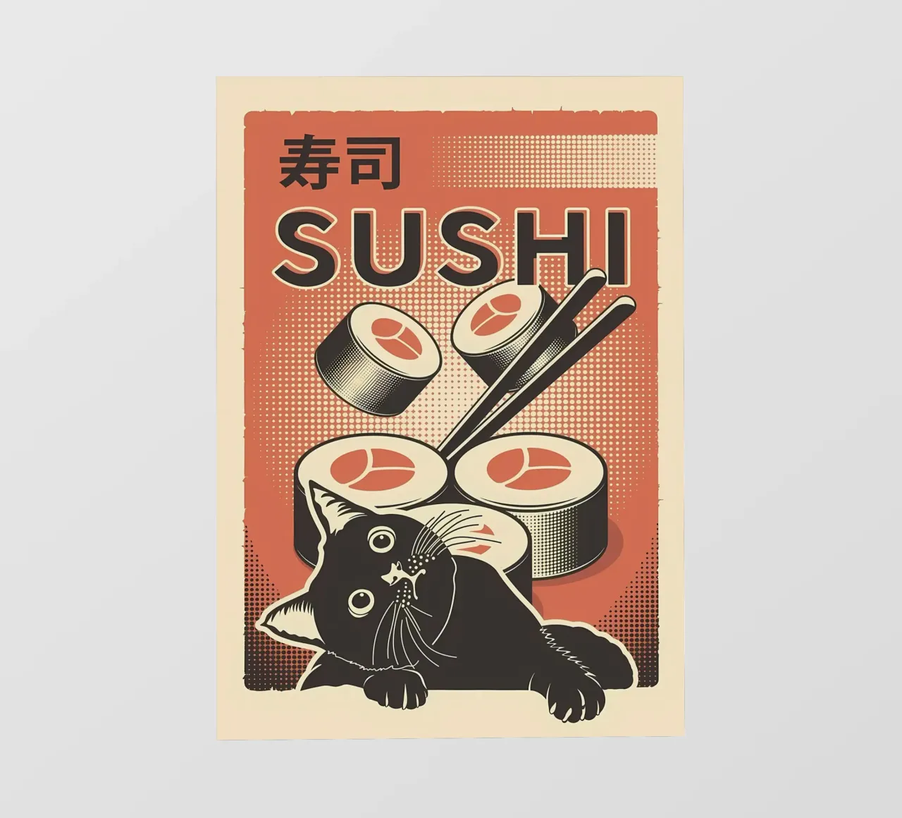 Sushi Cat pellicola backlit da Monique A Hooper