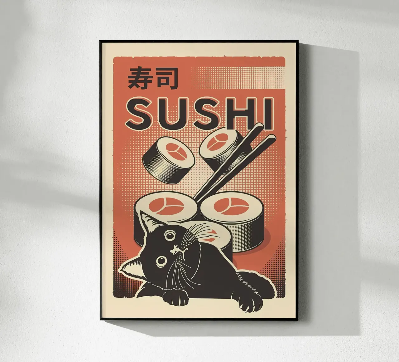 Sushi Cat plexiglass da Monique A Hooper