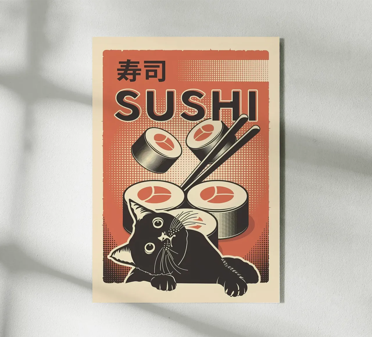 Sushi Cat plexiglass da Monique A Hooper