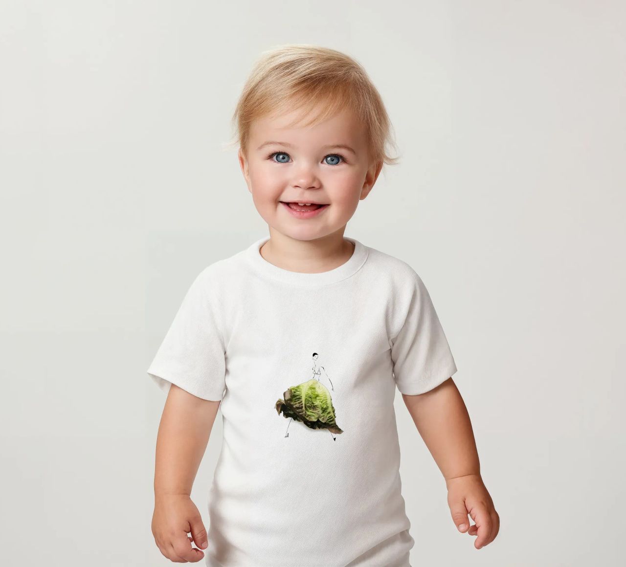 Lettuce Baby T-Shirt von Gretchen Roehrs