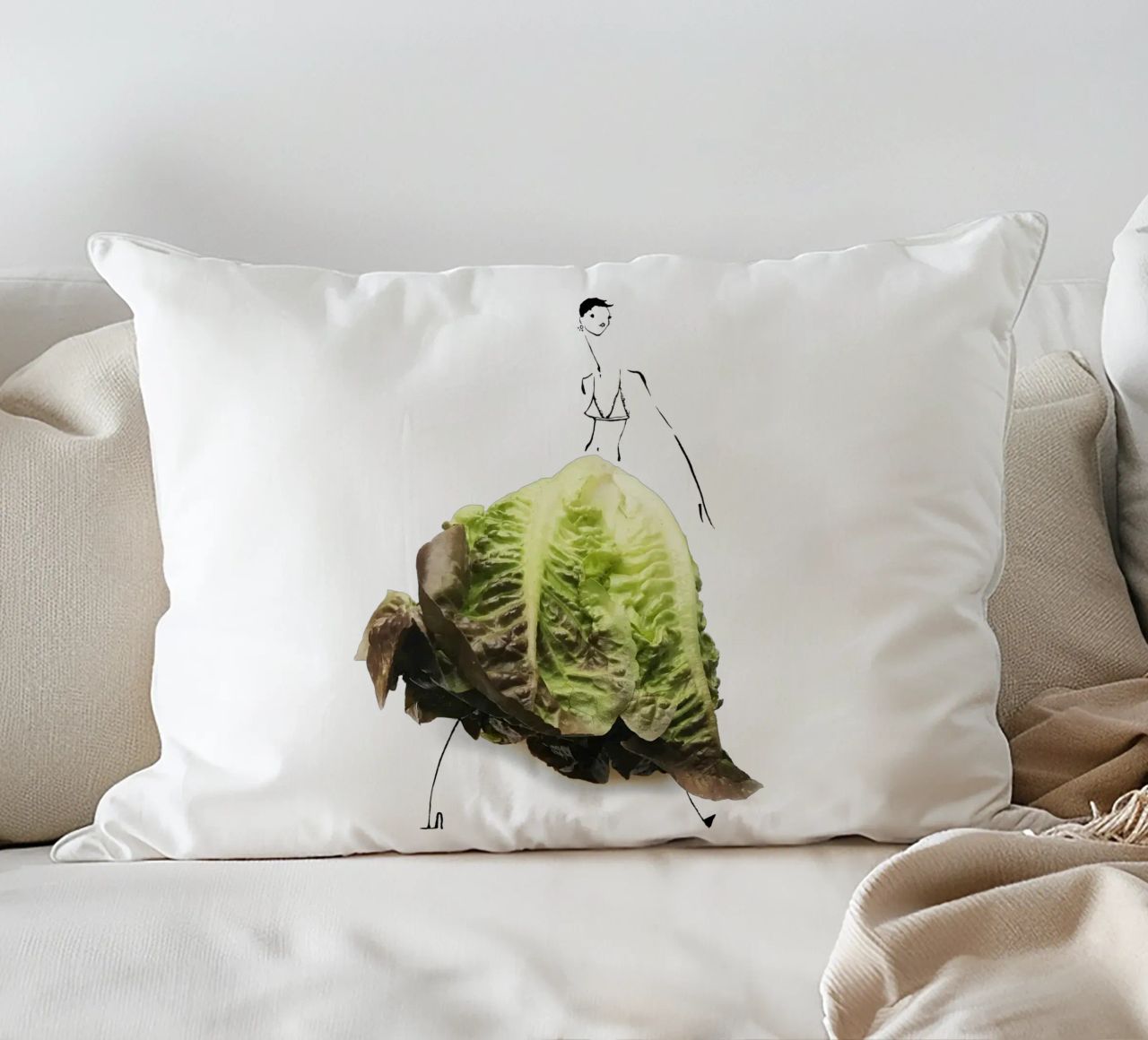 Lettuce Kissen von Gretchen Roehrs