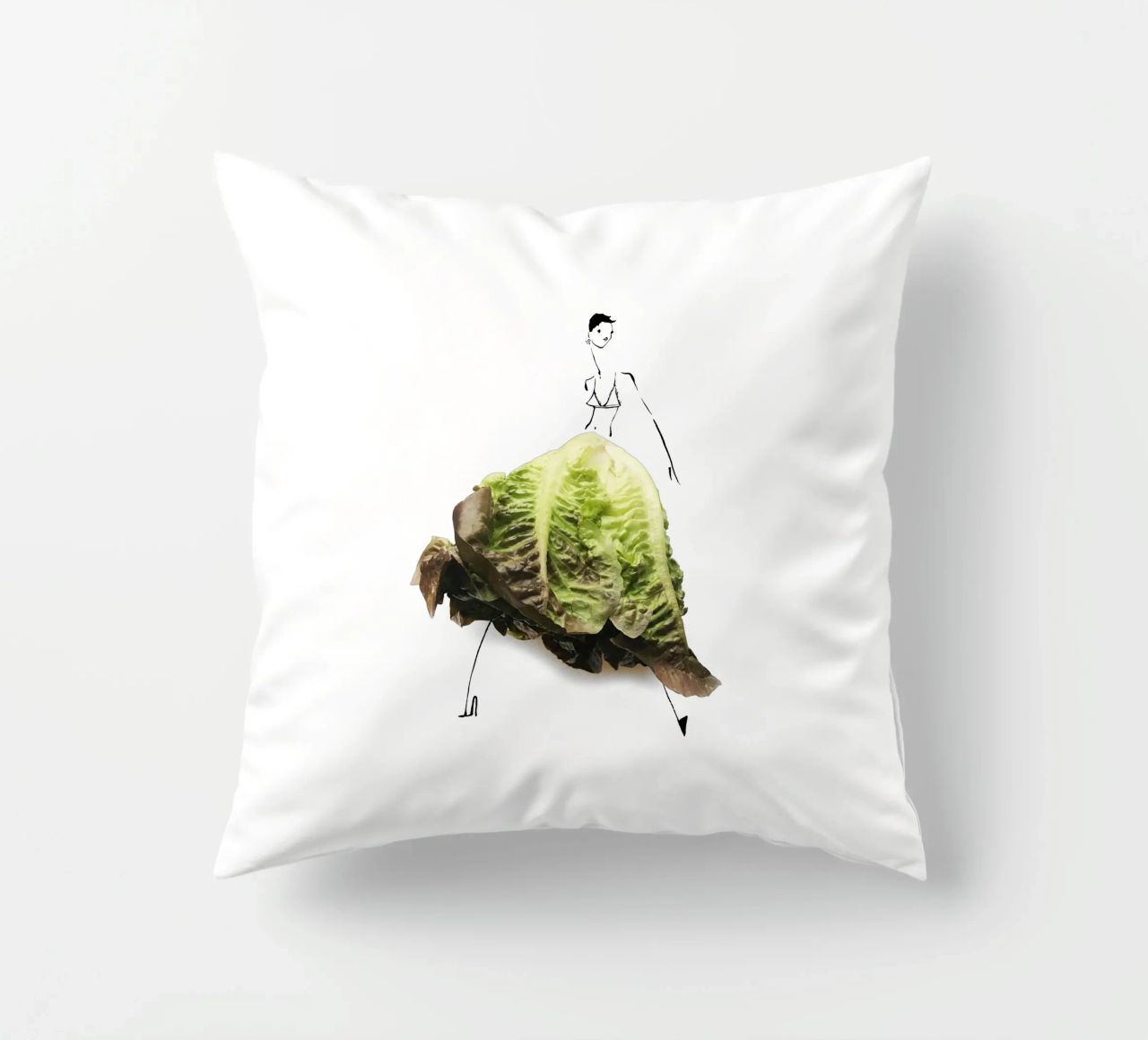 Lettuce Kissen von Gretchen Roehrs