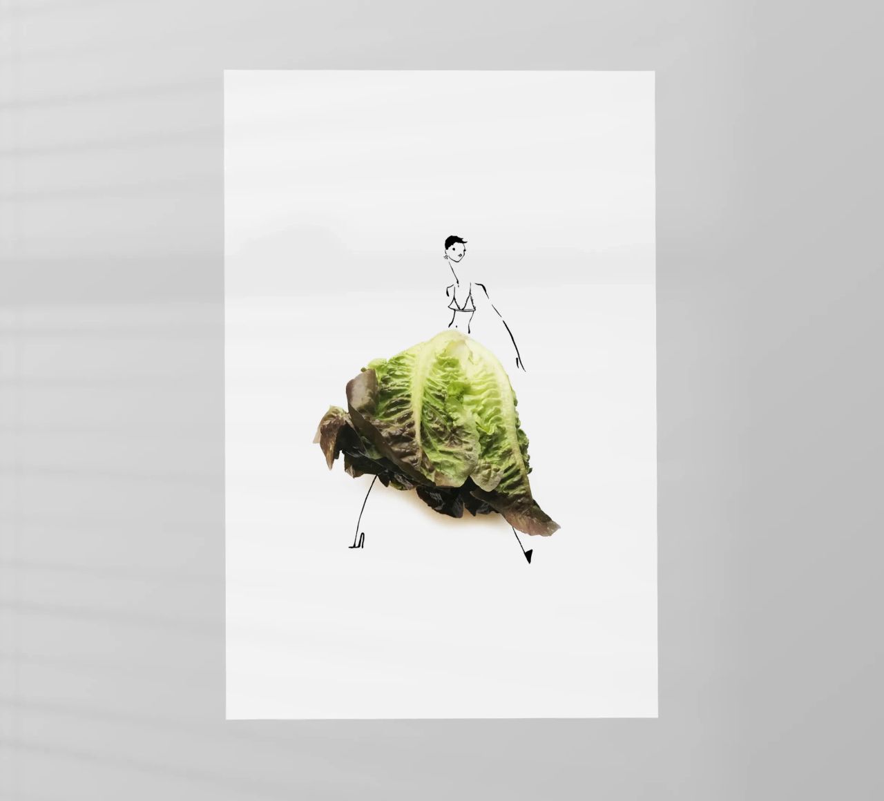 Lettuce Backlit Folie von Gretchen Roehrs