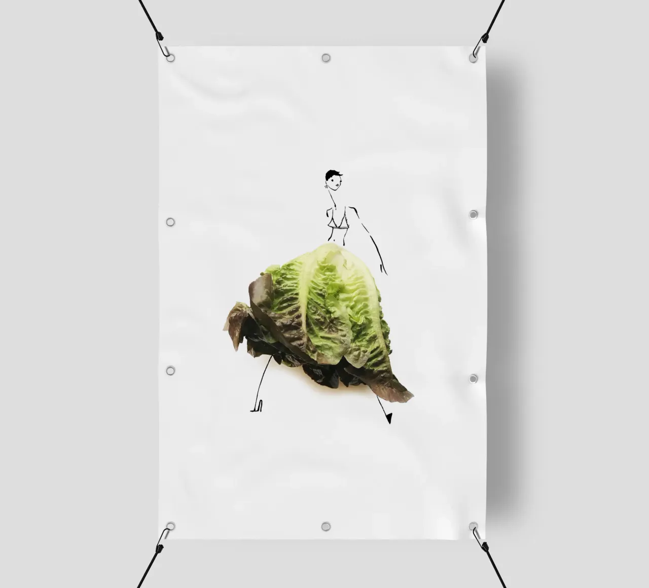 Lettuce telo in pvc da Gretchen Roehrs