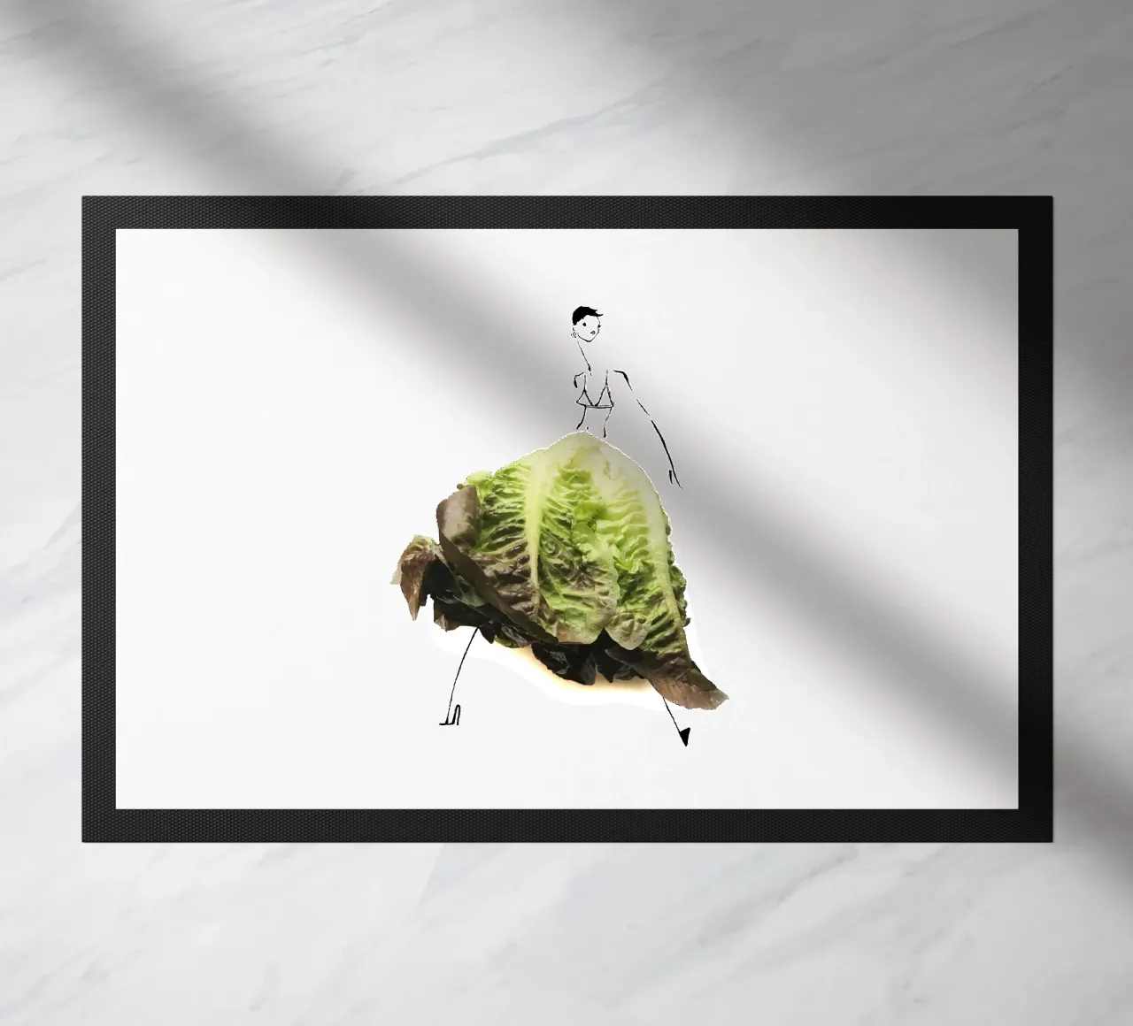 Lettuce doormat by Gretchen Roehrs