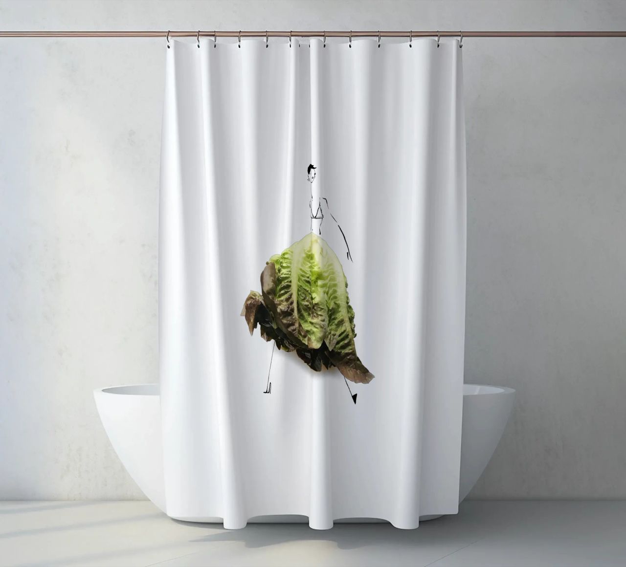 Lettuce Duschvorhang von Gretchen Roehrs