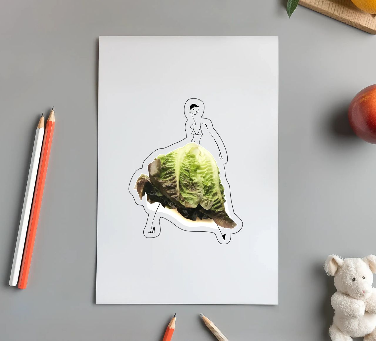 Lettuce Stickerbogen von Gretchen Roehrs