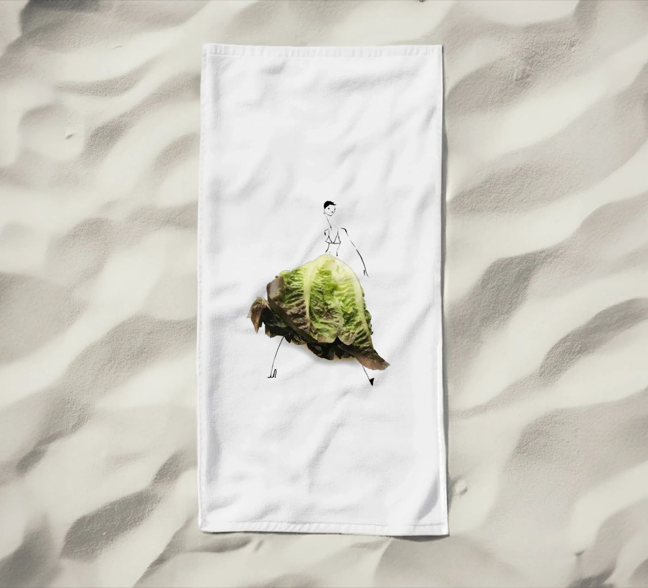 Lettuce Strandtuch von Gretchen Roehrs