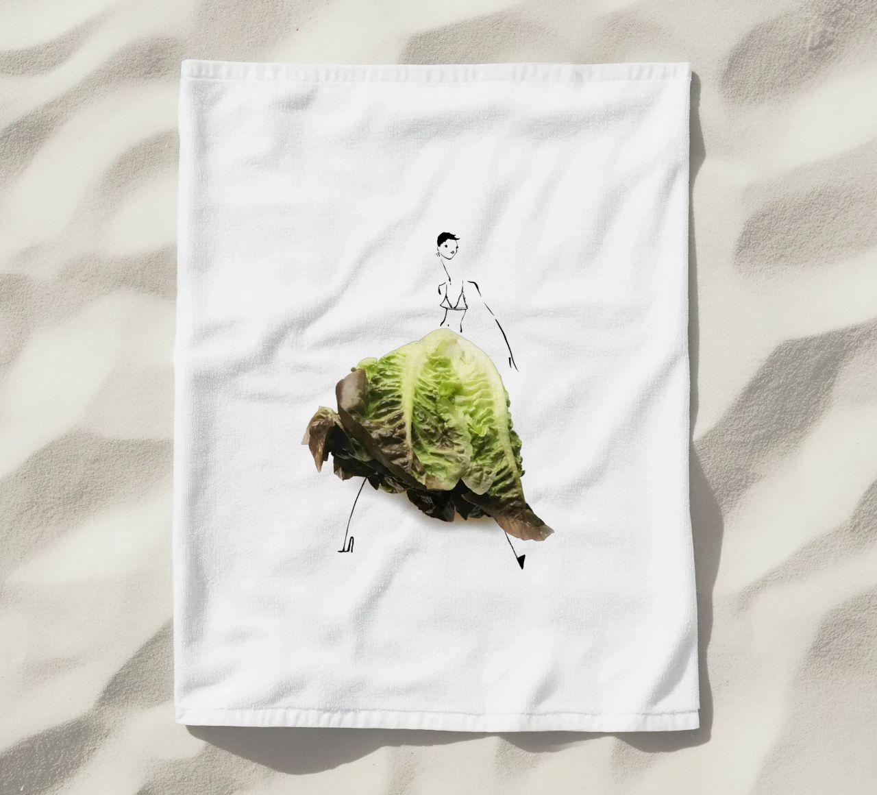 Lettuce Strandtuch von Gretchen Roehrs