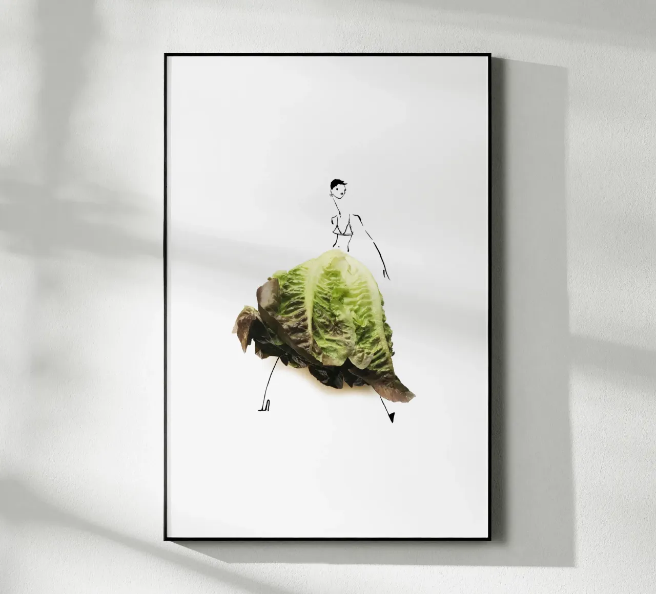 Lettuce acrylic glass by Gretchen Roehrs