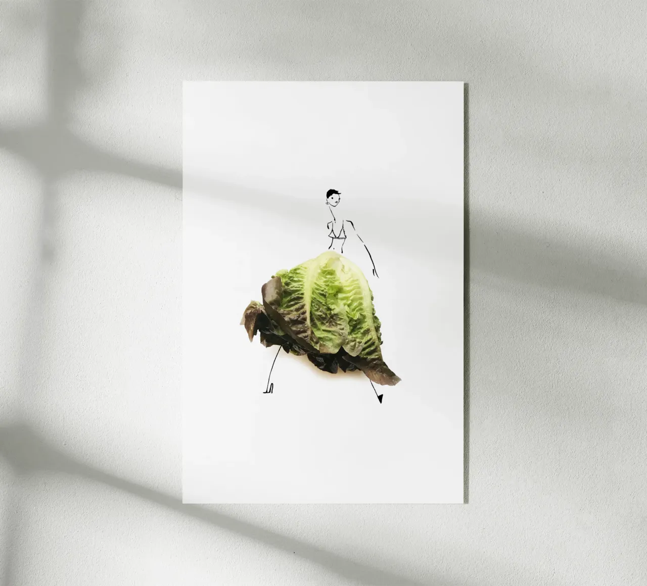 Lettuce acrylic glass by Gretchen Roehrs