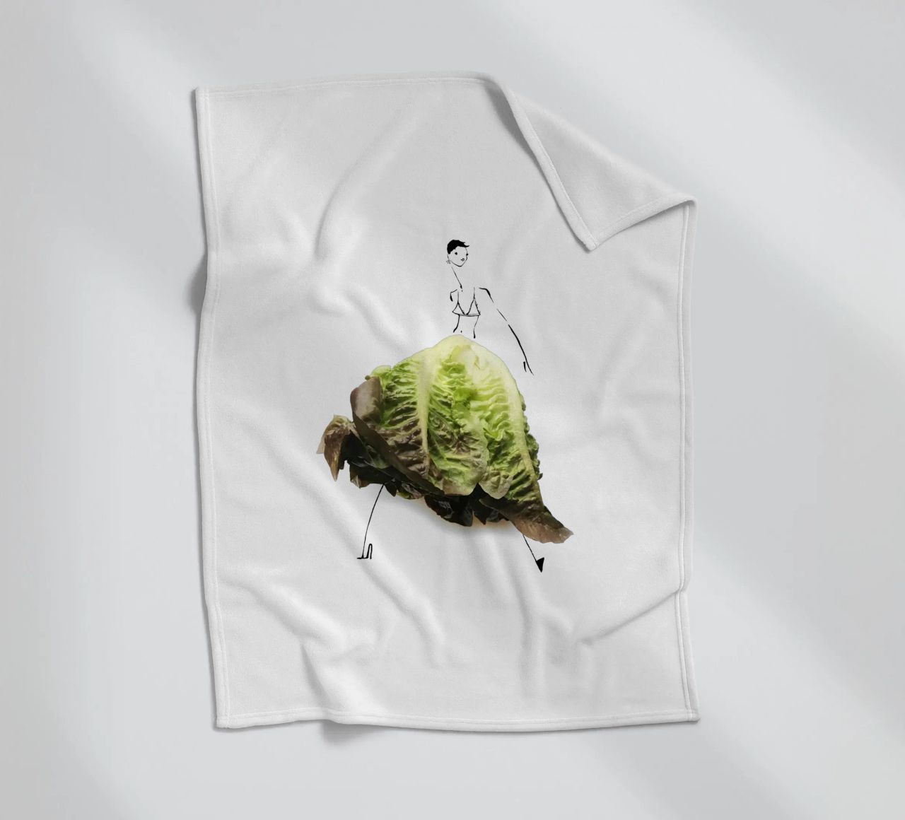 Lettuce Fleecedecke von Gretchen Roehrs