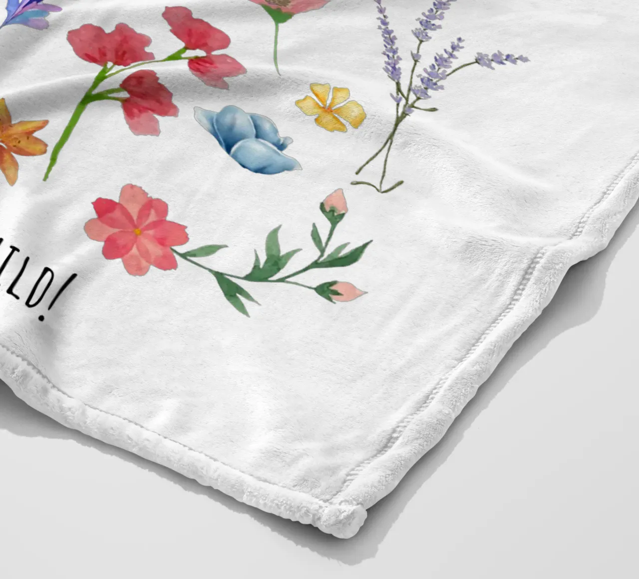 rimani un bambino fiore selvatico coperta in pile da khoailang