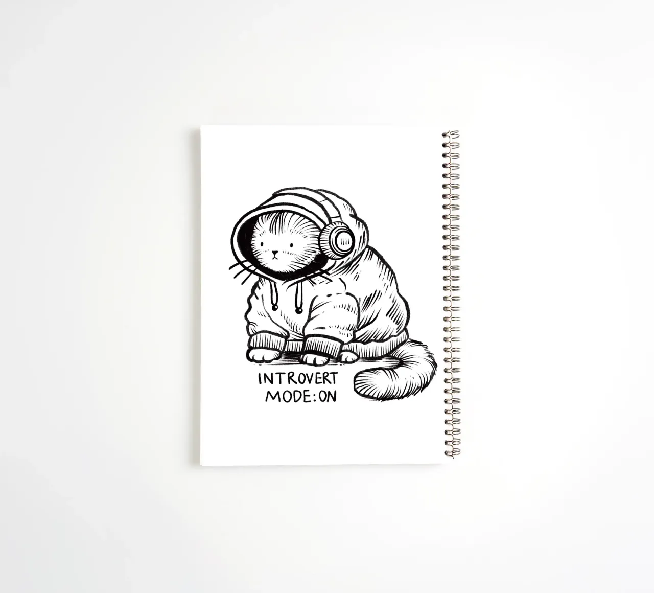 Introvert mode: on spiral notebook by Studio Patruschka