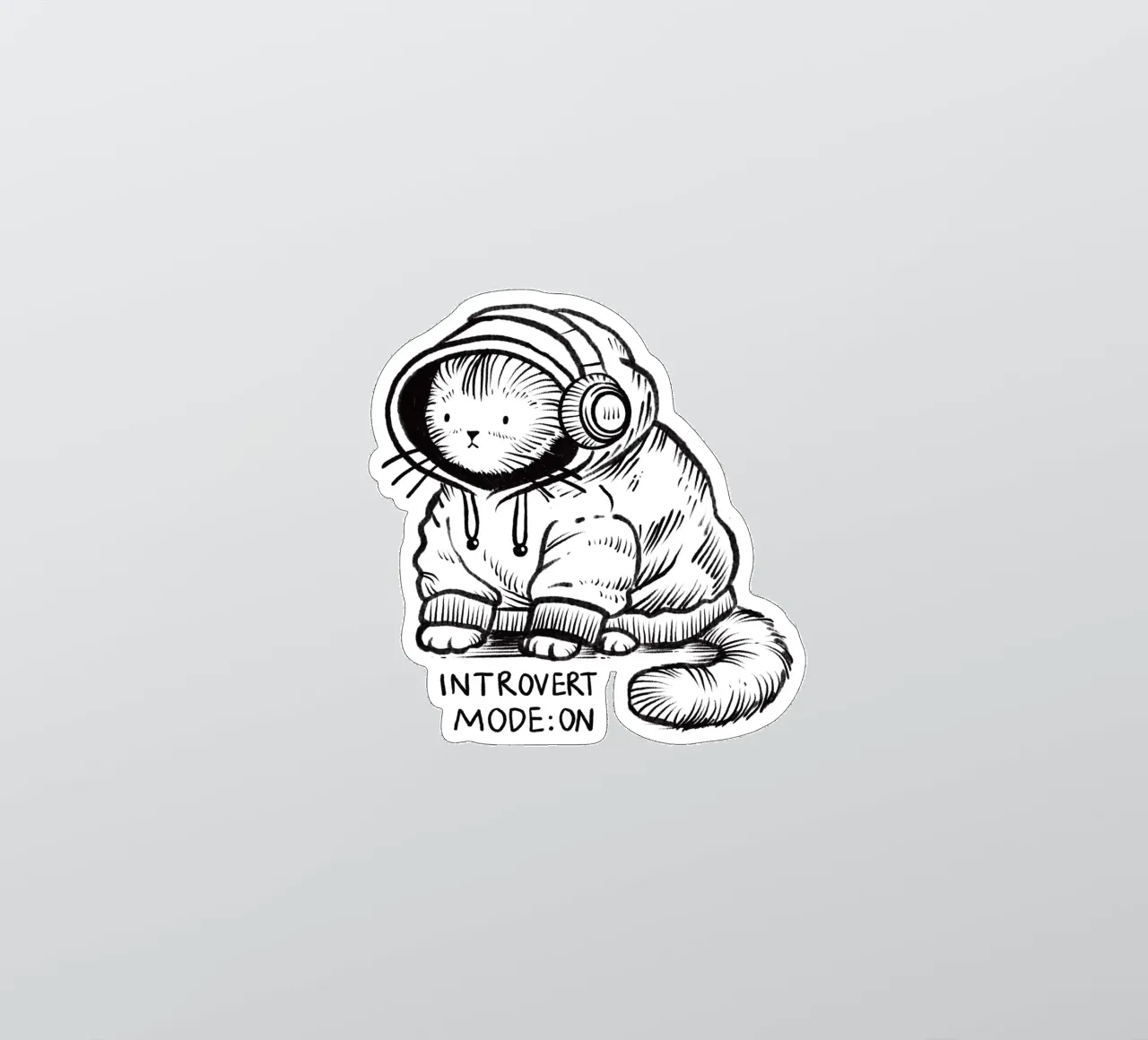Introvert mode: on sticker by Studio Patruschka