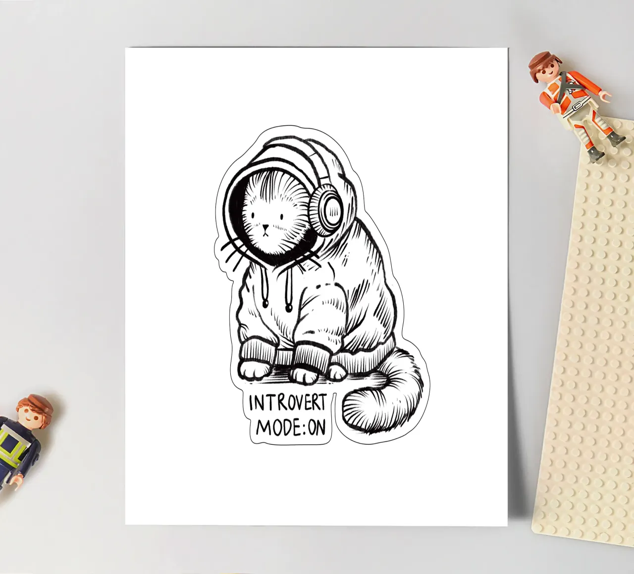 Introvert mode: on sticker sheet by Studio Patruschka