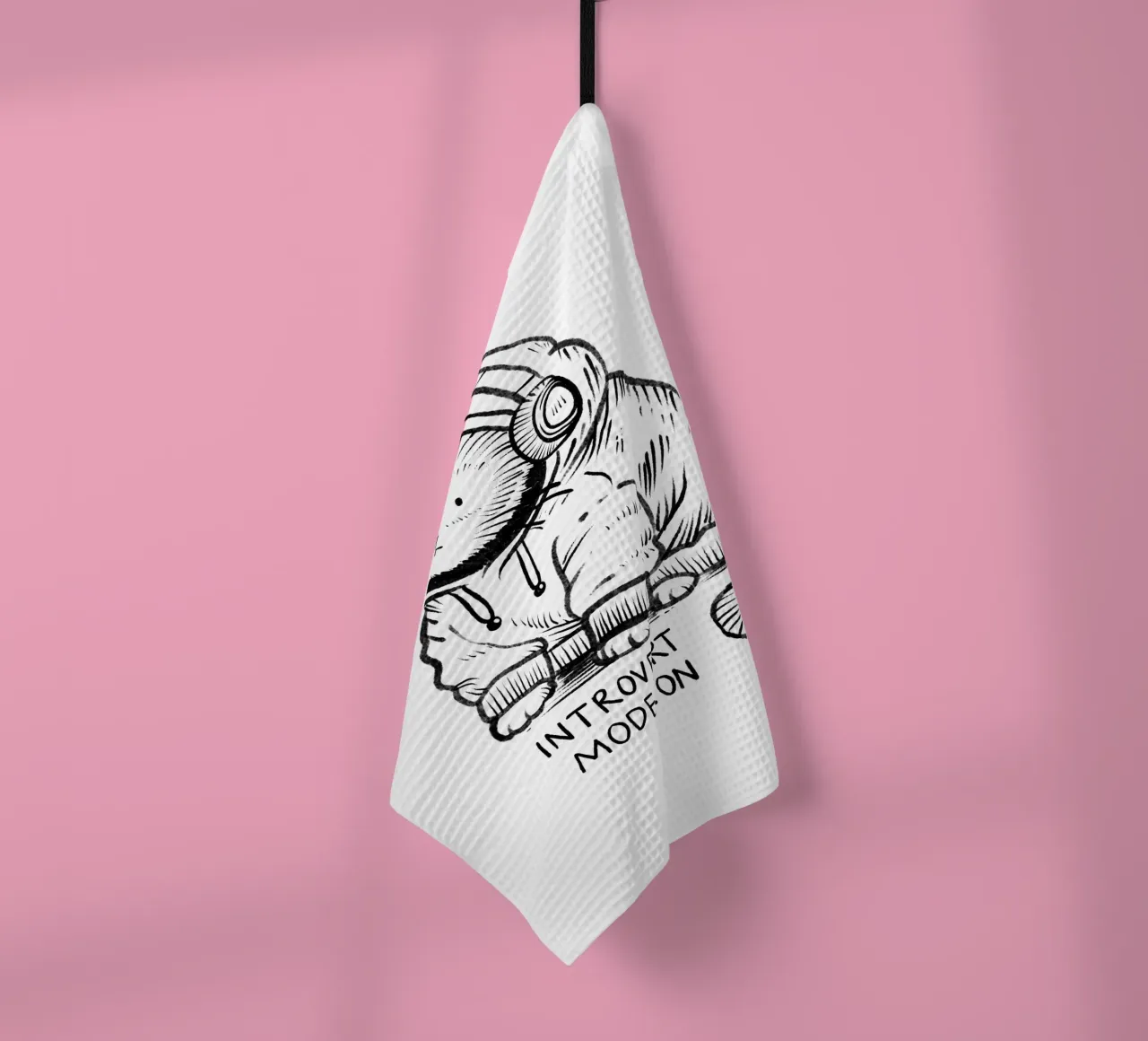 Introvert mode: on tea towel by Studio Patruschka