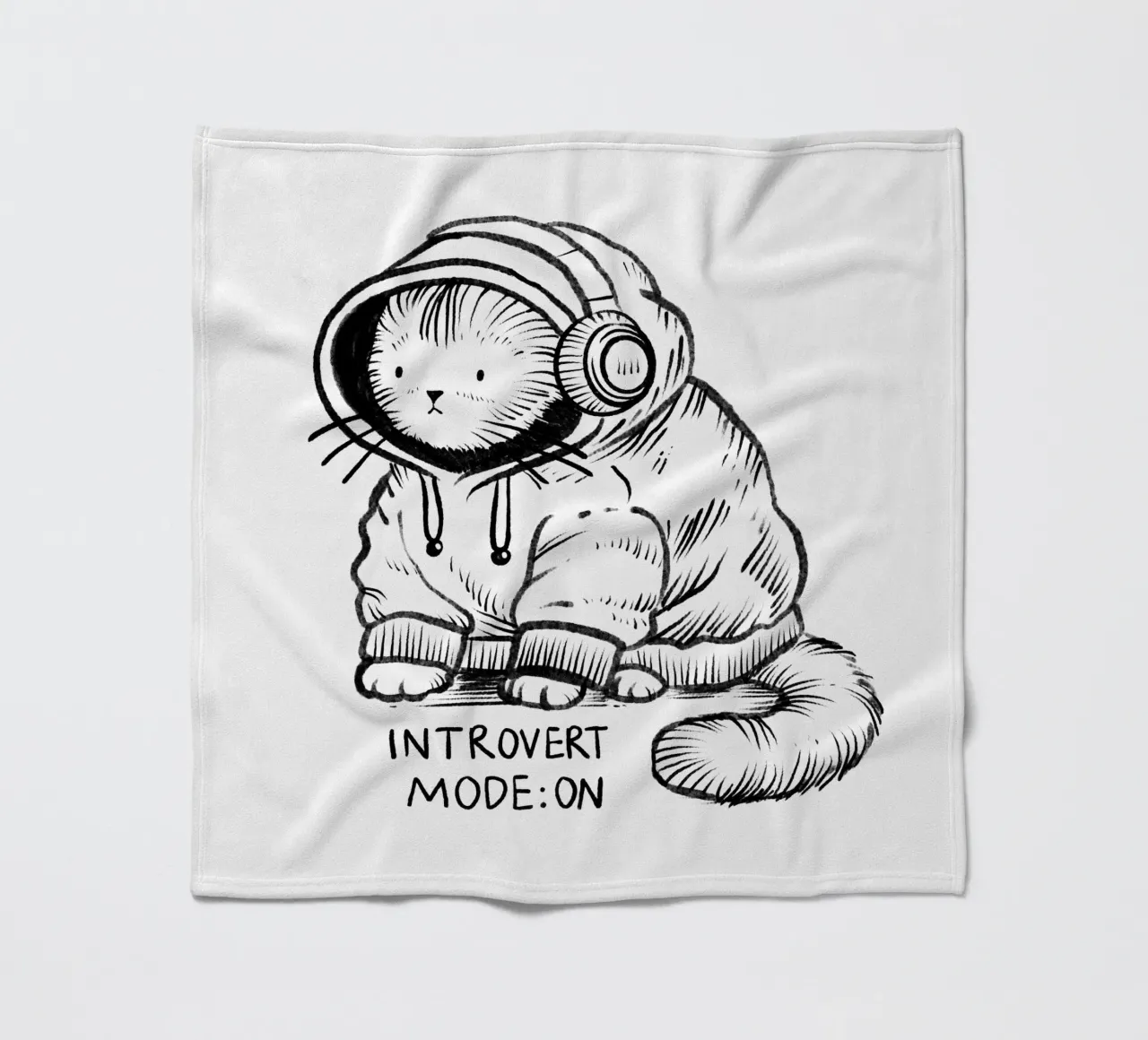 Introvert mode: on fleece blanket by Studio Patruschka