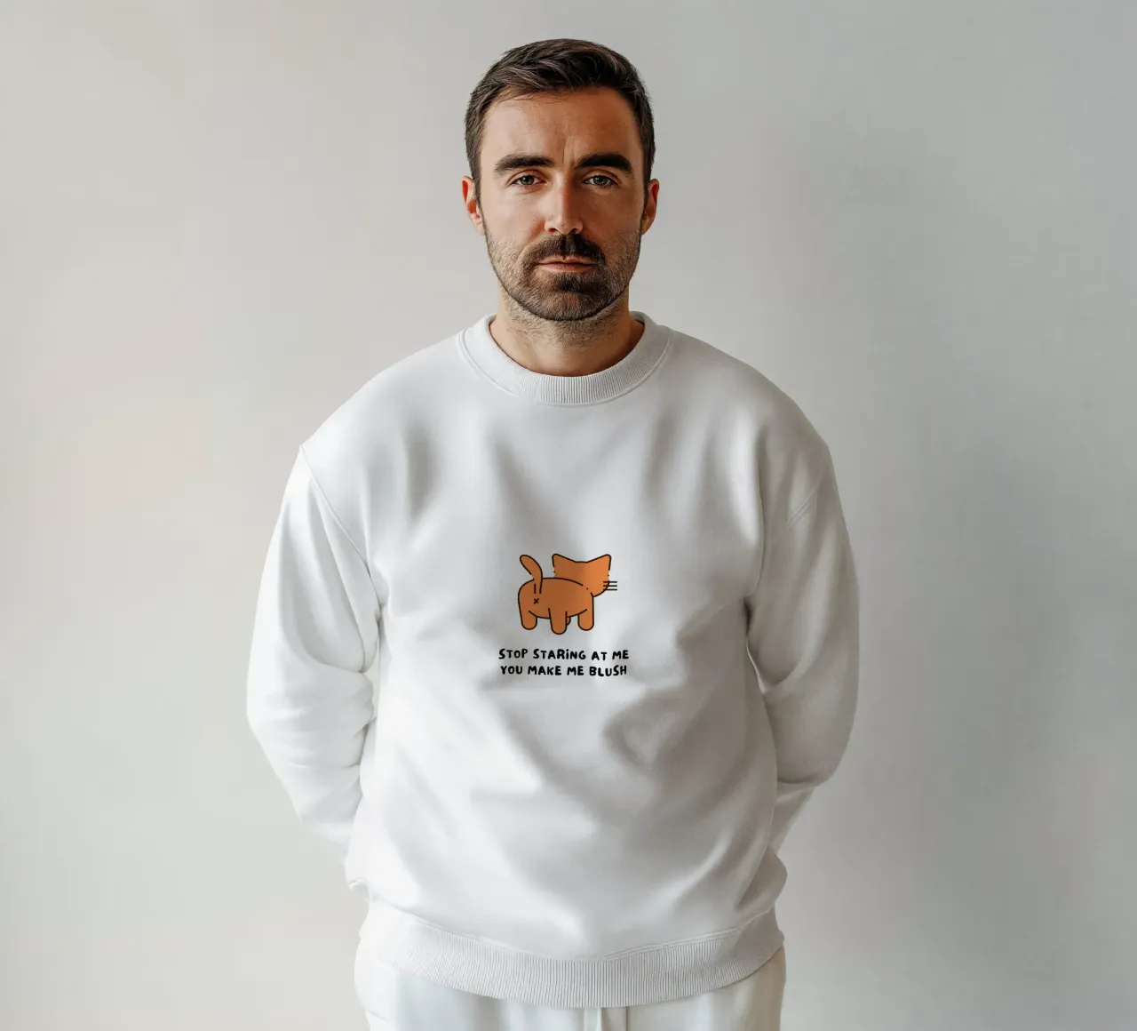 Hör auf, mich anzustarren, du lässt mich erröten Sweatshirt von khoailang