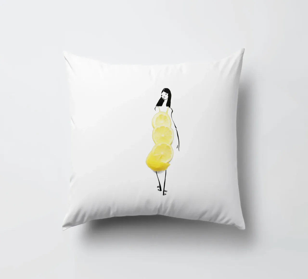 Lemon cuscino da Gretchen Roehrs