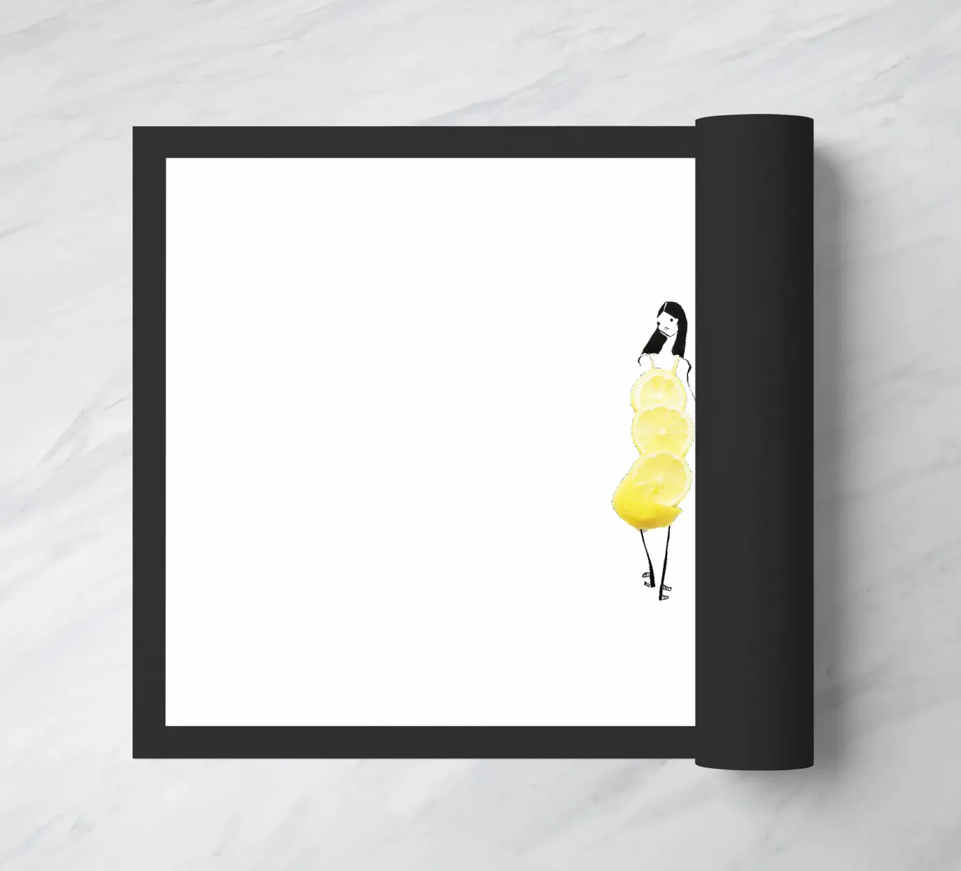 Lemon doormat by Gretchen Roehrs