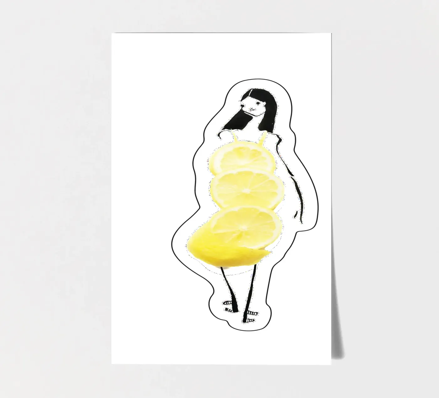 Lemon sticker sheet by Gretchen Roehrs