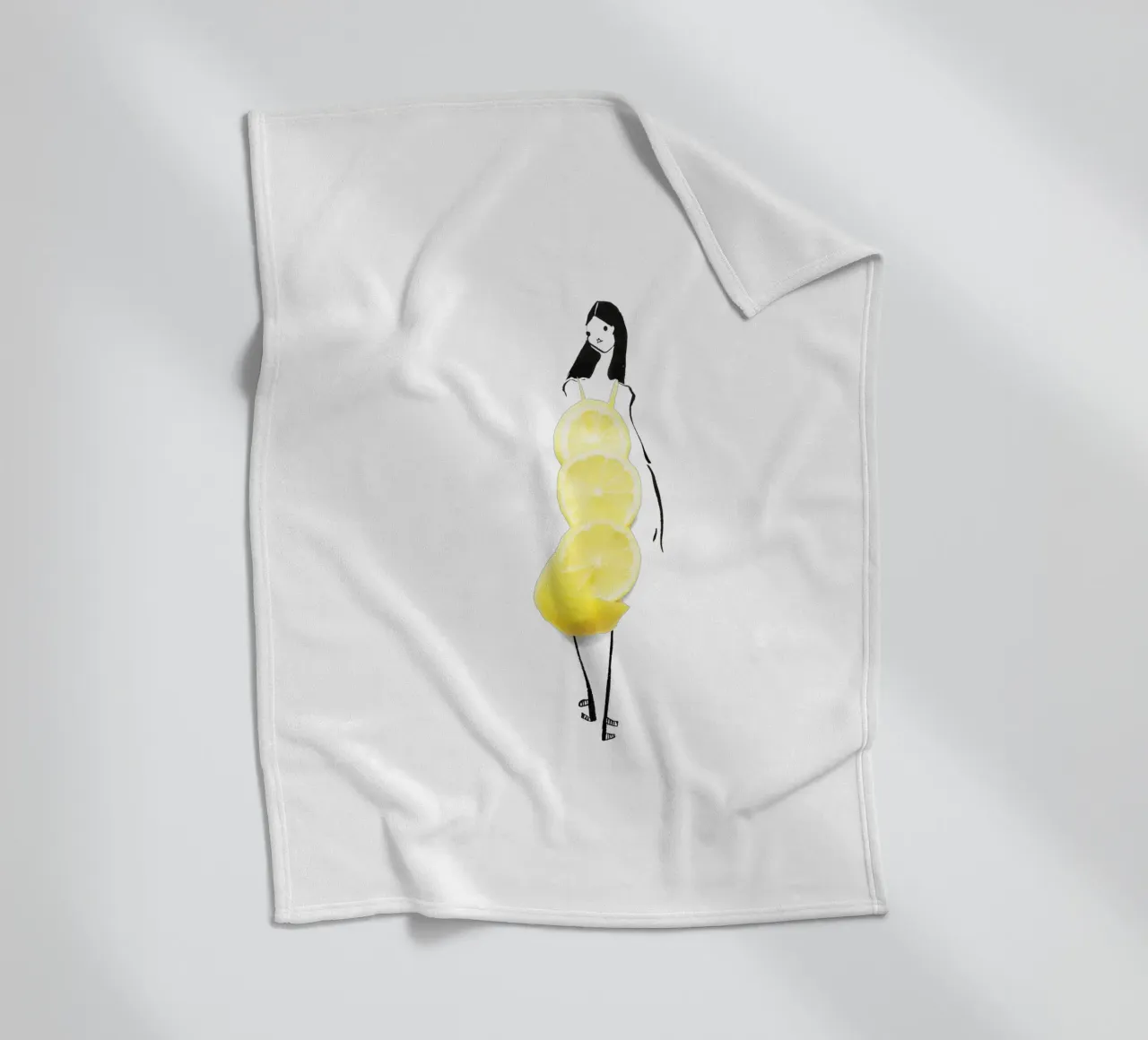 Lemon Fleecedecke von Gretchen Roehrs