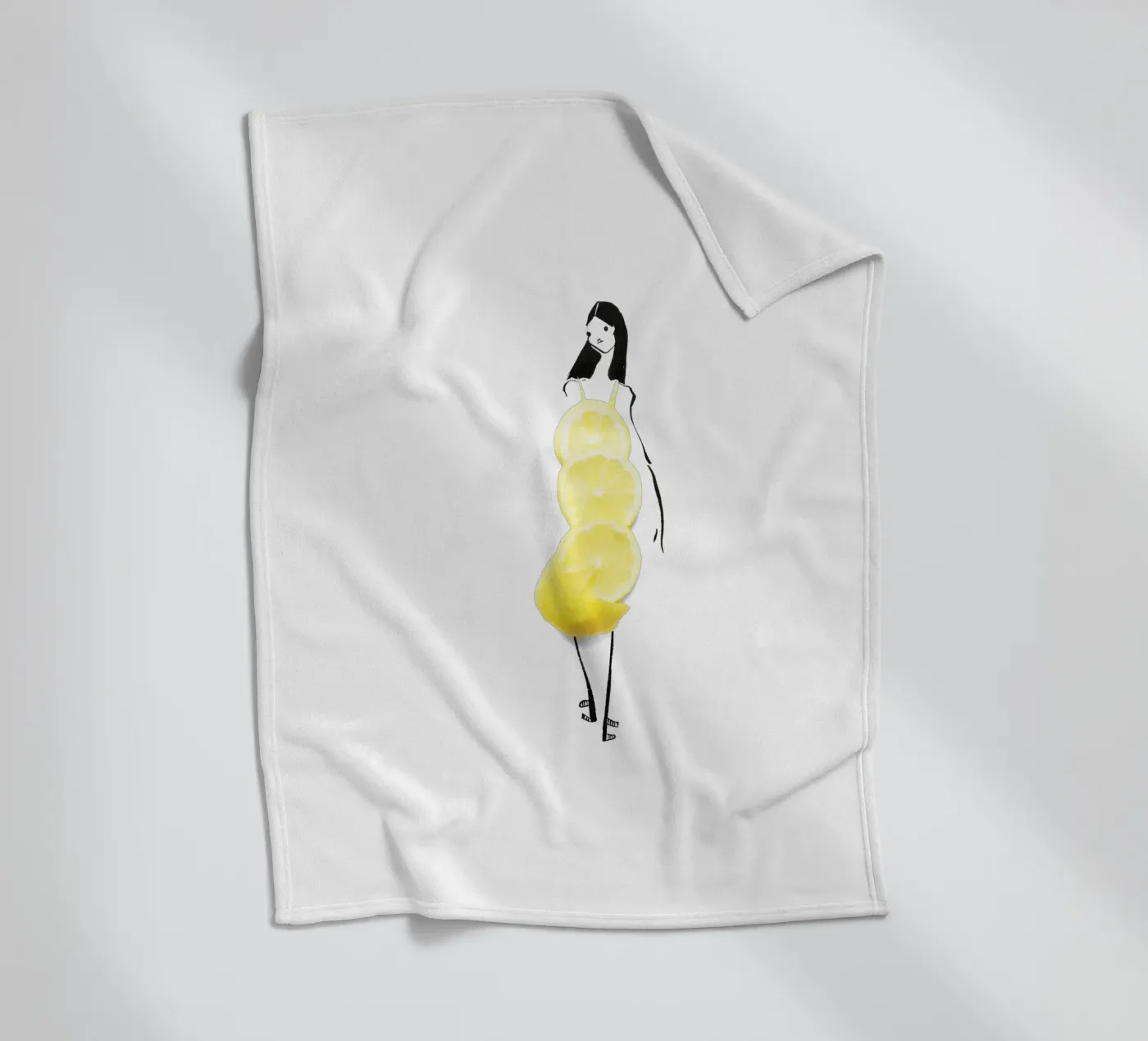 Lemon fleecedeken van Gretchen Roehrs