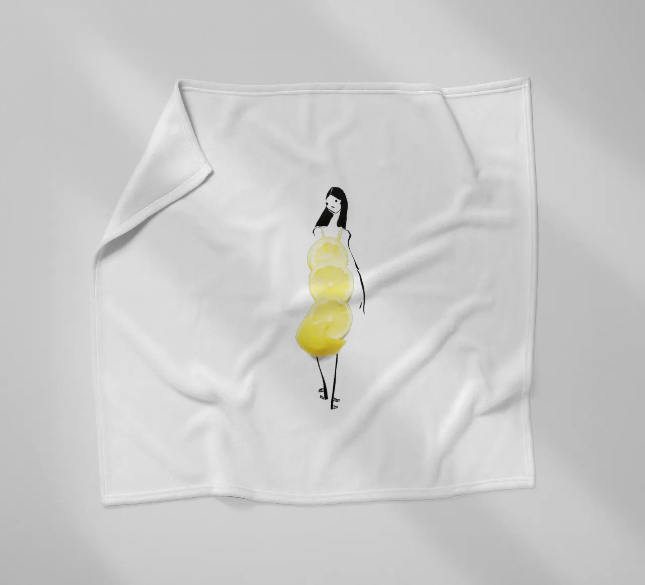 Lemon Fleecedecke von Gretchen Roehrs