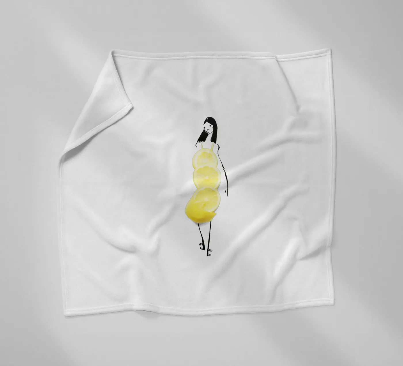 Lemon fleecedeken van Gretchen Roehrs