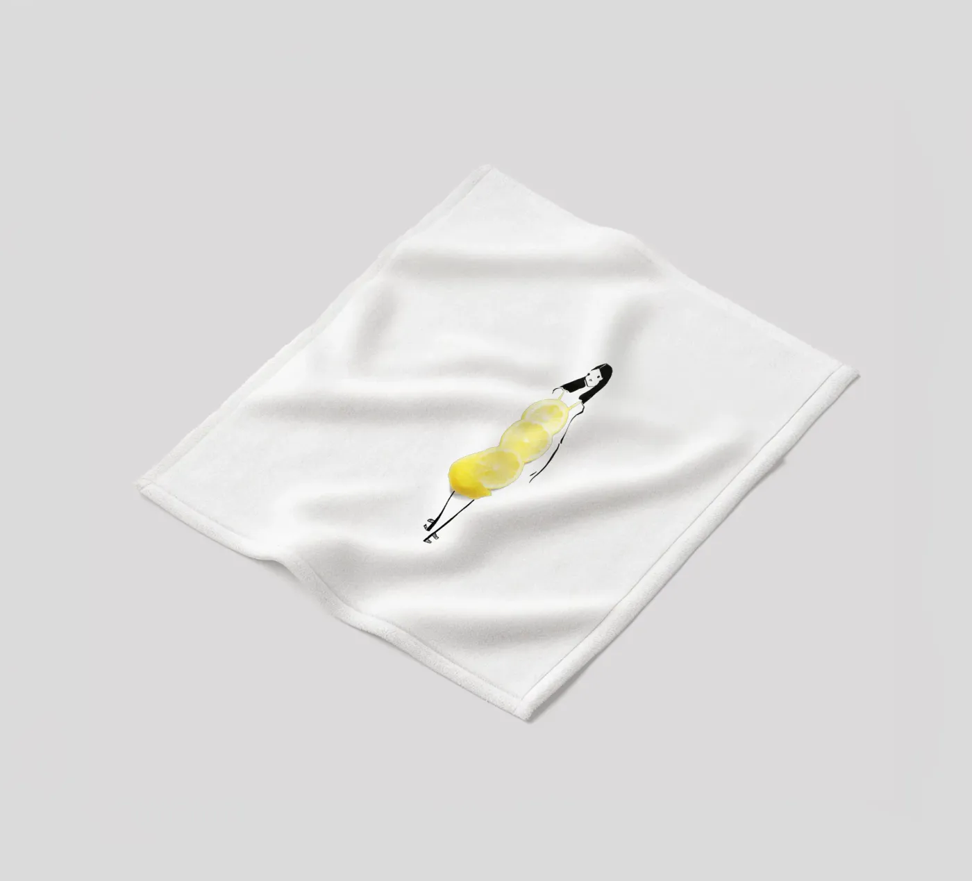 Lemon fleecedeken van Gretchen Roehrs