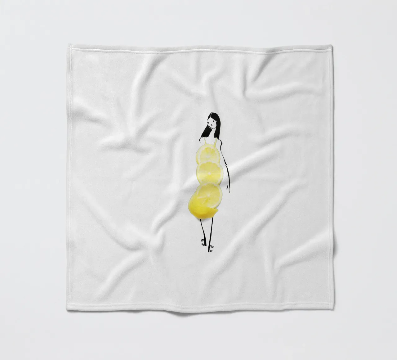 Lemon Fleecedecke von Gretchen Roehrs