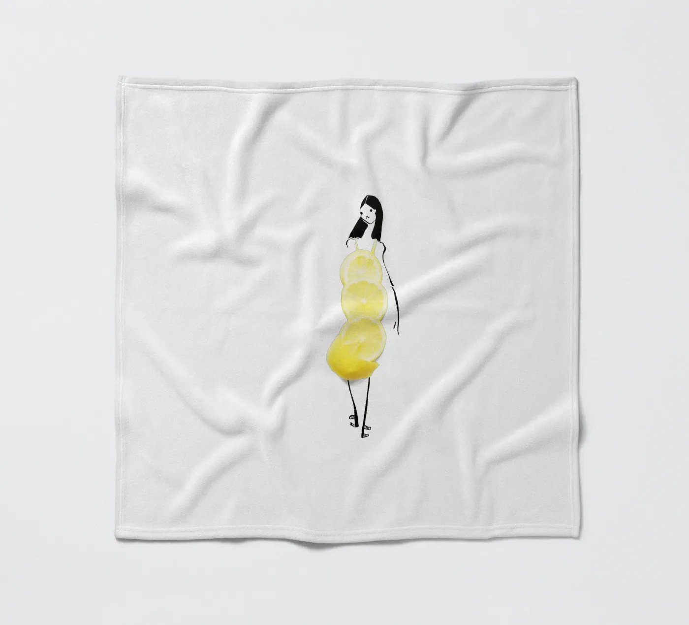 Lemon fleecedeken van Gretchen Roehrs