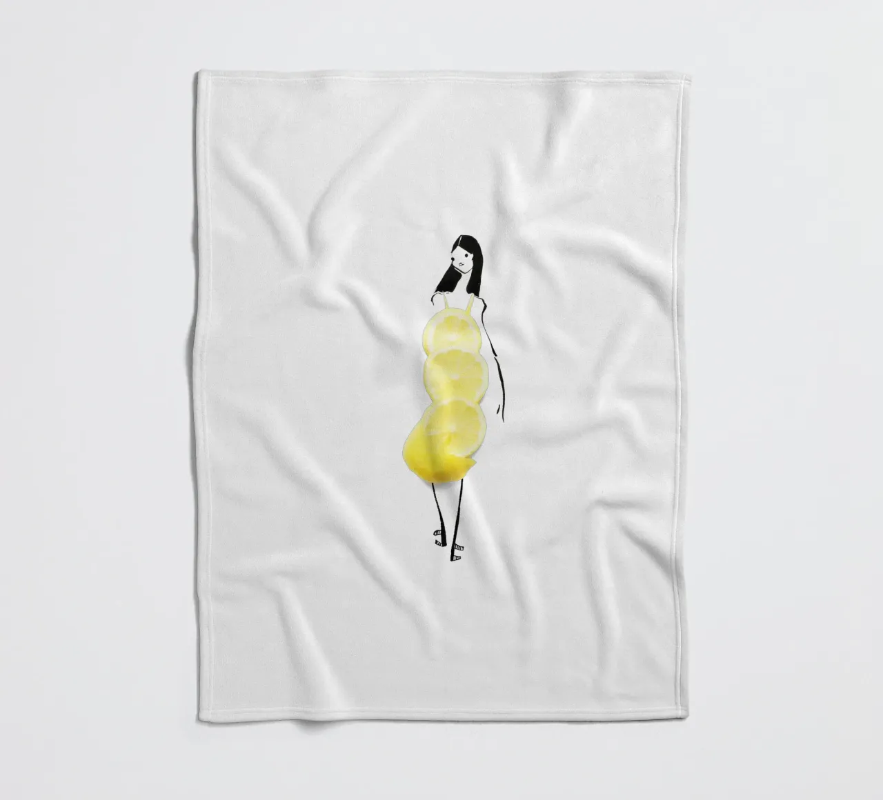 Lemon Fleecedecke von Gretchen Roehrs